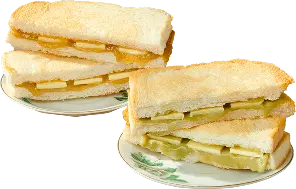 Double Homemade Pandan & Caramel Kaya Toast