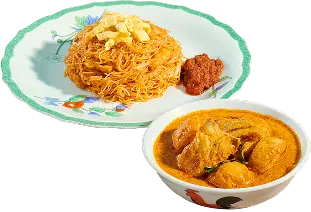 Mee Siam Curry Chicken